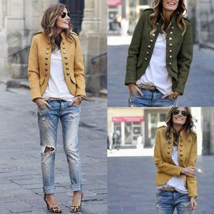 Europäischer und Amerikanischer Herbst- und Winter-Wollblazer mit Knöpfen für Damen, Eleganter Retro-<span class=keywords><strong>Blazer</strong></span> - Product Image 2