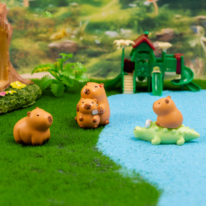 Miniatures de Capybara en Résine Mignonnes pour Décorations de Jardin, Petits Breloques Animaux de Dessin Animé, Ornements de Bureau, Accessoires DIY - Product Image 3