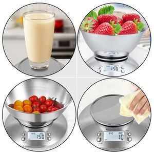 Báscula de Cocina Digital Multifunción Camry, de Acero Inoxidable, con Tapa y Recipiente Grande, Capacidad de 5 kg, Funciona con Batería - Product Image 3