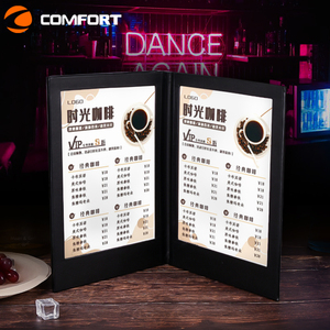 Không có moq KTV câu lạc bộ đêm Nhà hàng có thể sạc lại đơn đôi Ba A4 A5 LED <span class=keywords><strong>menu</strong></span> cuốn sách - Product Image 3