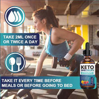 Gouttes Keto BHB à Marque Blanche OEM, Cétones Exogènes, Gestion du Poids, Santé Digestive, Soutien Énergétique, Complément Alimentaire pour Régime Faible en Glucides