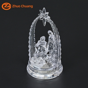 New Design Style Music <b>Box</b> Holy Family Religious Statues Led Nativity Set <b>Christmas</b> Jesus Birth Ornament B-007 Jesus Birth Ornam - Product Image 3