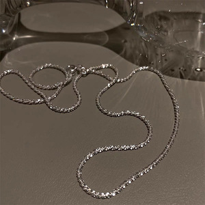 2023 Luxus Glitter Tennis Kette Choker Halskette Kreative Gold Silber Bling Crystal Sparkle Twisted Rope 2023 Schmuck Halskette - Product Image 1