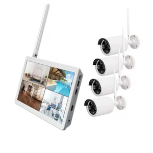 Kit de système de surveillance sans fil 4CH NVR avec caméra 4MP pour intérieur/extérieur, surveillance de sécurité pour la maison et le bureau - Product Image 1