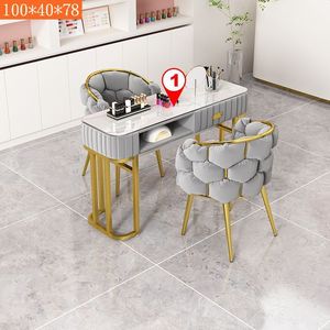 2026 Hot Sale Modern Eco-Friendly White Gold Gray Wood Manicure Table Salon <b>Nail</b> Spa <b>Desk</b> Dust Collector <b>Nail</b> Technician Work - Product Image 5