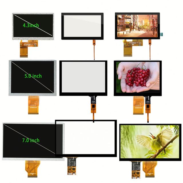 Mipi Rgb Edp Lvds HD-M Interface High Quality 3.5 4.3 5 7 8 9 10.1 11.6 12.1 15.6 Inch Touch Screen Tft Lcd Display Module
