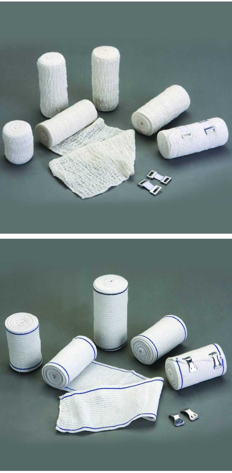 Adhesive stretch spandex elastic crepe bandage high compression elastic spandex wrinkle bandage