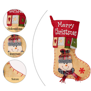 Calcetines Navideños Cuadrados al por Mayor para Regalos, Duraderos y Encantadores con Diseño <span class=keywords><strong>de</strong></span> Papá Noel y <span class=keywords><strong>Muñeco</strong></span> <span class=keywords><strong>de</strong></span> <span class=keywords><strong>Nieve</strong></span> para Bolsas <span class=keywords><strong>de</strong></span> Regalo <span class=keywords><strong>de</strong></span> Dulces - Product Image 5