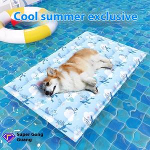 Modern <span class=keywords><strong>Cooling</strong></span> <span class=keywords><strong>Pet</strong></span> <span class=keywords><strong>Pad</strong></span> Nest Bett Boden matte für Katzen & Hunde Sommerreise-freundliches bedrucktes Tuch für heißes Wetter - Product Image 5