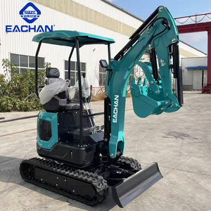 Envío gratis Mini máquina excavadora 1,8 toneladas maquinaria de ingeniería Diesel Micro Bagger paisajismo goma sobre orugas pequeña excavadora - Product Image 1