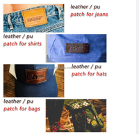 Meilleur prix personnalisé marque Jeans vêtements vêtements étiquette PU étiquette en cuir gaufré étiquette Patch pour vêtements vêtement en gros
