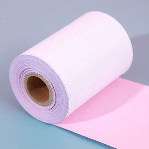 High Quality White & Red 2Ply 75*60mm Cash Register <b>Paper</b> Roll Carbonless <b>Paper</b> <b>Ream</b> Carbonless <b>Paper</b> - Product Image 2