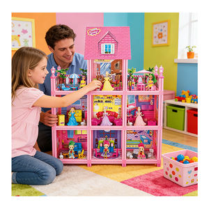 Juego de Juguetes de Cocina de Plástico para Casa de Muñecas, con Muebles y Escena, Manualidades Creativas para Edades de 5 a 13 Años - Product Image 6