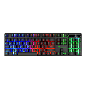 Teclado de Oficina Compacto con Cable, Tamaño Completo, Retroiluminación LED USB, Teclado de Membrana Multifunción para Computadora, Venta al Por Mayor - Product Image 1