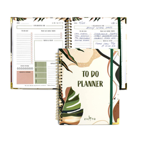 Fournitures de bureau non datées Checklist Bloc-notes Tâches quotidiennes Boost Productivité Journal Spiral Cuadernos to Do List Planner Notebook