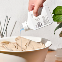 400/600/1000ml rechargeable salle de bain grande capacité détergent à lessive bouteille remplie d'agent de nettoyage ménager détergent bouteille