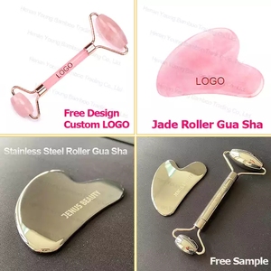 Wholesale Stainless Steel Face <b>Roller</b> and Gua Sha Set Face Massager for Anti Aging - Product Image 6