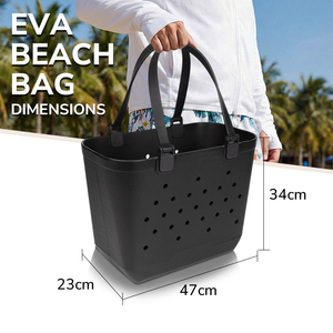 Wholesale Custom Logo Eva Silicone Open Beach Tote Eva <strong>Bag</strong> Waterproof Durable <strong>for</strong> Outdoor Gym Travel Croc Handbag - Product Image 4