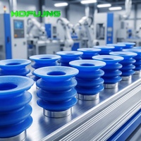 Ventosa de espuma de vacío de alta resistencia serie 60 con transporte horizontal y vertical para paletizador robótico neumático, azul