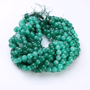 WENCHI - Cuentas de Ágata Natural para Joyería, Variedad de Colores Amarillo, Verde, Naranja, Dorado, Azul, Rosa, Lavanda, Corte Brillante, 3 mm, 8 mm - Product Image 3