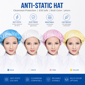 Gorro de Seguridad ESD <span class=keywords><strong>para</strong></span> Cuarto Limpio, Reutilizable, Antiestático, <span class=keywords><strong>para</strong></span> Laboratorio Farmacéutico - Product Image 3