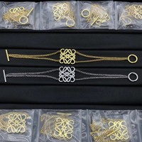 Penjualan Panas Set Perhiasan Mewah untuk Wanita Anting Bros Cincin Kalung Fashion Romantis