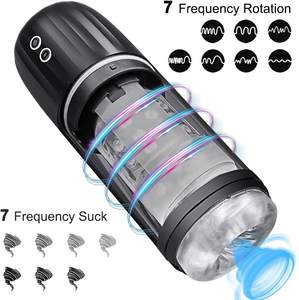 Fabrikant op maat gemaakte seksspeeltjes volwassenen mannelijke masturbatiemachine elektrische USB oplaadbare vibrerende masturbatie cup - Product Image 3