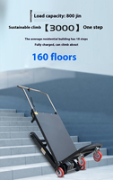 Vente directe usine : Chariot électrique pliable à chenilles pour la montée d'escaliers, capacité 400 kg, type pneumatique