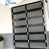 Porte de garage sectionnelle en verre trempé automatique durable 16x8 avec moteur, haute qualité, prix avantageux