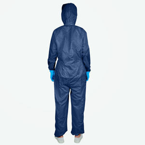 بدلة عمل خفيفة الوزن مضادة للكهرباء الساكنة باللون الأسود ومخططة لمصانع الإلكترونيات - Product Image 5