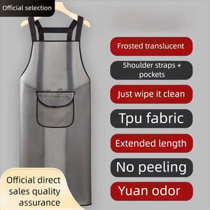 Su geçirmez TPU önlük, yağ geçirmez mutfak, ev yüzme havuzu, berber dükkanı, barbekü, erkek ve kadın yıkama iş elbiseleri - Product Image 2
