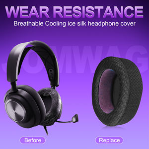 ที่ครอบหูฟังไร้สายแบบมีสายสำหรับ <span class=keywords><strong>SteelSeries</strong></span> <span class=keywords><strong>arctis</strong></span> <span class=keywords><strong>nova</strong></span> <span class=keywords><strong>Pro</strong></span> ที่ปิดหู <span class=keywords><strong>nova</strong></span> 1/2ฟองน้ำ3/7 - Product Image 2