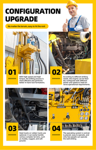 Machine <span class=keywords><strong>de</strong></span> forage <span class=keywords><strong>de</strong></span> puits d'eau pneumatique montée sur chenilles, entraînée par un moteur diesel, <span class=keywords><strong>profondeur</strong></span> 1000 m, Hengwang HW1000S - Product Image 4