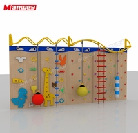 Marwey Équipement d'aire de jeux pour enfants Murs d'escalade commerciaux multifonctionnels Mur d'escalade classique intérieur extérieur pour enfants