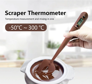 Thermomètre numérique électronique 2 en 1 pour la cuisine, la cuisson des aliments, le chocolat, avec spatule en silicone - Product Image 3