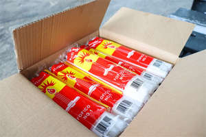 Candela bianca all'ingrosso 300G mozambico 6 pezzi Poly Bag pack sud africa candele per <span class=keywords><strong>la</strong></span> casa - Product Image 5