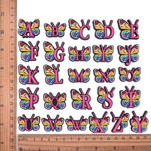 Accesorios Decorativos para Zapatos de Mujer, Estilo Clog con Letras de Mariposa, Hebilla para Zapatos DIY, PVC, Goma, Zapatos de Playa, <span class=keywords><strong>Xiami</strong></span> XH-655-05 - Product Image 3
