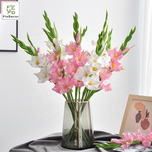 <span class=keywords><strong>Fiore</strong></span> Artificiale di Gladiolo in PU di Alta Qualità, 56cm, Effetto Realistico, Bianco Rosa <span class=keywords><strong>Viola</strong></span>, per Decorazioni Matrimoni, Feste Invernali ed Eventi - Product Image 3