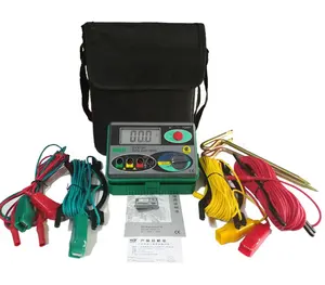 2024 Resistance Tester DY4100 Digital Earth Tester Ground Resistance Instrument Megohmmeter 0-2000 Ohm Higher Accuracy Meter