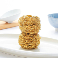 BR173 Éponge à récurer en cuivre laiton doré 20g 30g 40g récureur en cuivre pour cuisine