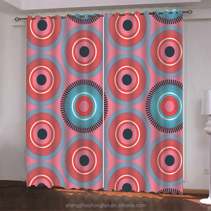 Blackout Curtains Printed Design Thermal Insulated Curtains Geometric Modern Grommet Window <strong>Drapes</strong> for <strong>Bedrooms</strong> or Living Rooms - Product Image 4