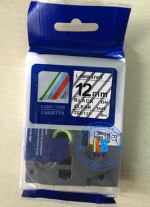 Cinta adhesiva para impresora de laminación <span class=keywords><strong>Tz231</strong></span>, 12mm, negro sobre blanco, etiqueta de cinta para impresora - Product Image 5