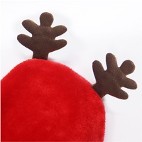 Weihnachts-Elch Fleece-Haustiermantel Warme Winter-Baumwollkleidung Verstellbar für Kleine Mittlere Große Hunde Teddy Katzen Großhandel Haustierbekleidung