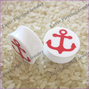 [في...] للبيع بالجملة ، مقابس الأذن المزدوجة ذات الشرارة العالية من الأكريليك ، مقابس الأذن ذات الجودة العالية - Product Image 2