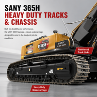 Excavadora SANY 365H Usada, 36 Toneladas, Cucharón de 1.6m, Motor Cummins, Hidráulica Kawasaki, Maquinaria 2020 para Inspección con Video Reportado
