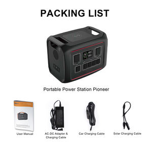Generador <span class=keywords><strong>Solar</strong></span> Portátil de 3000 Wh y <span class=keywords><strong>1500</strong></span> Vatios con Batería de Iones de Litio, <span class=keywords><strong>Inversor</strong></span> de Onda Sinusoidal Modificada y Tipo C <span class=keywords><strong>para</strong></span> Autocaravanas - Product Image 6