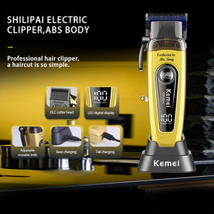 Tagliacapelli Elettrico Professionale per Barbieri KEMEI Km-90-4 11500RPM ad Alta Velocità Potenza 10W con Lame Regolabili e Base di Ricarica - Product Image 4