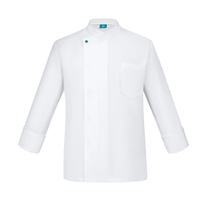 เสื้อเชฟแขนยาวแบบสั่งทำพิเศษ คอจีน แขนจั๊มพ์ กระเป๋าคู่ สำหรับร้านอาหาร บิสโทร บาร์ - Product Image 1