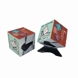 Logotipo personalizado publicidad <span class=keywords><strong>3D</strong></span> <span class=keywords><strong>cubo</strong></span> mágico y Diy rompecabezas creativo juguete <span class=keywords><strong>3x3</strong></span> personalizado 6 caras Foto imagen para promoción - Product Image 1