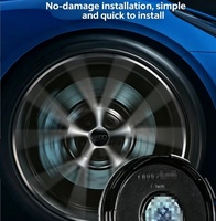 Cache-moyeux flottants de 61 mm |   Couvre-logo noir/gris pour Audi A3 A4L A5 A6L Q3 Q5 Q7, 4 pièces/ensemble